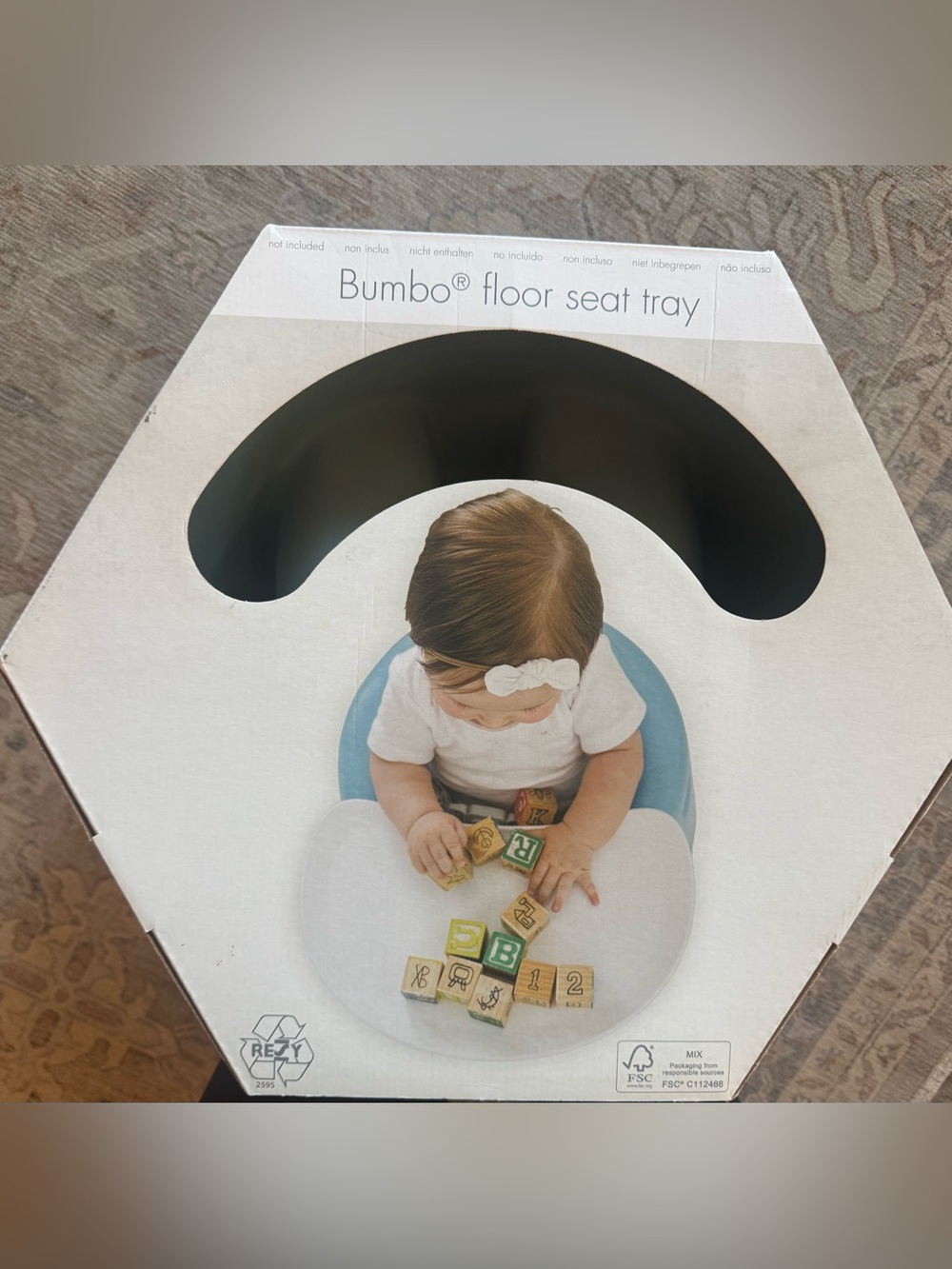 Bumbo Sage Green Floor Seat for Kids - Picture 2 of 3
